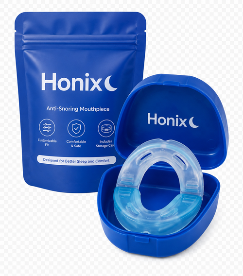 Honix férula bucal anti-ronquidos con empaque y estuche azul